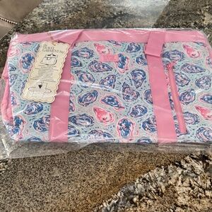 Simply Southern Travel Garment Bag in the Oyster Swirl print